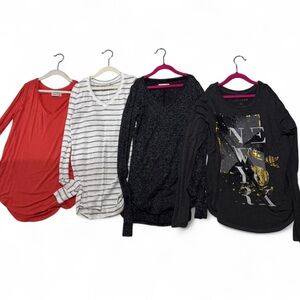 four long sleeve abercrombie and fitch tops